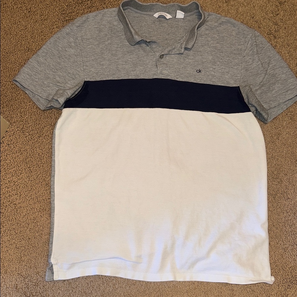 Calvin Klein Two-Tone Polo